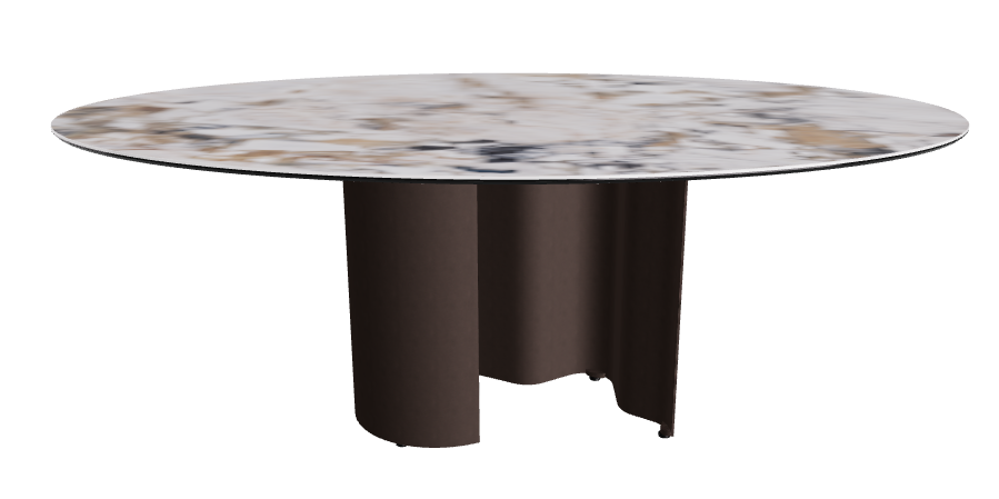 200x120x74h Oval Shaped_Makalu_Bronze Embossed