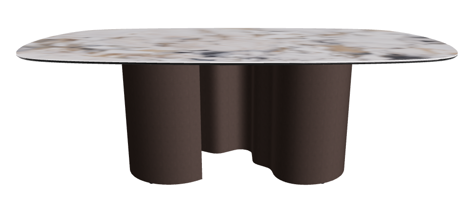 220x120x74h Biscuit Shaped_Makalu_Bronze Embossed