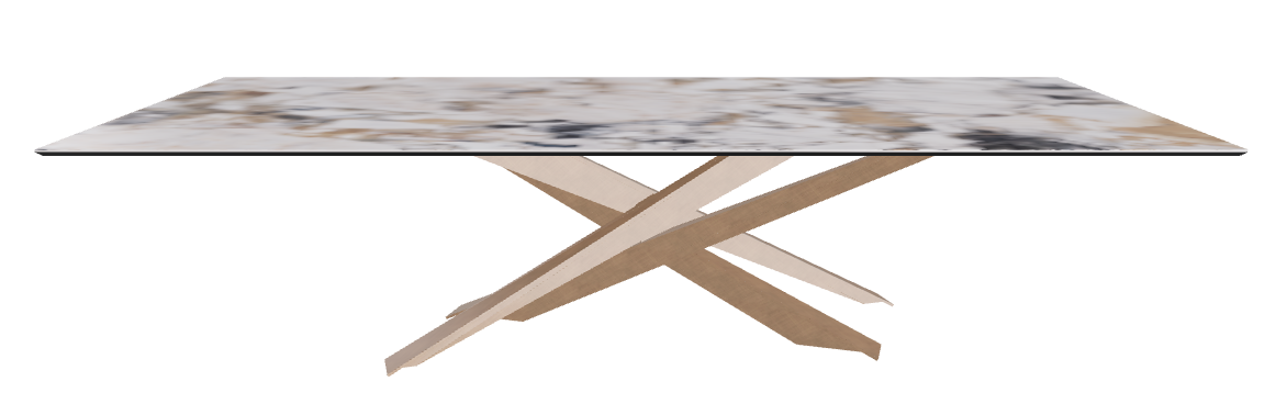 300x120x74.5h Rectangle Shaped_Makalu_Brushed Bronze