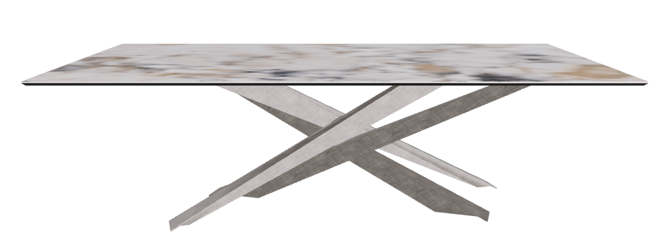 240x120x74.5h Rectangle Shaped_Makalu_Brushed Grey