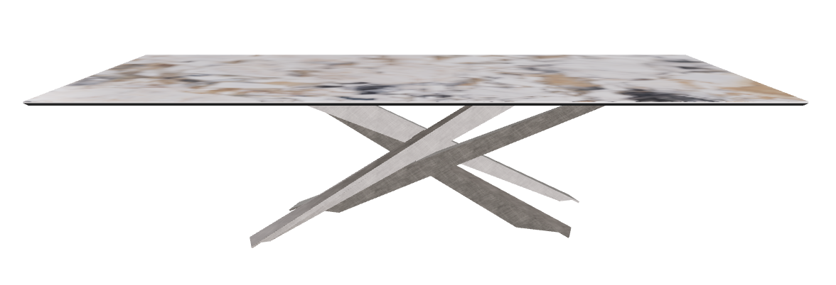 300x120x74.5h Rectangle Shaped_Makalu_Brushed Grey