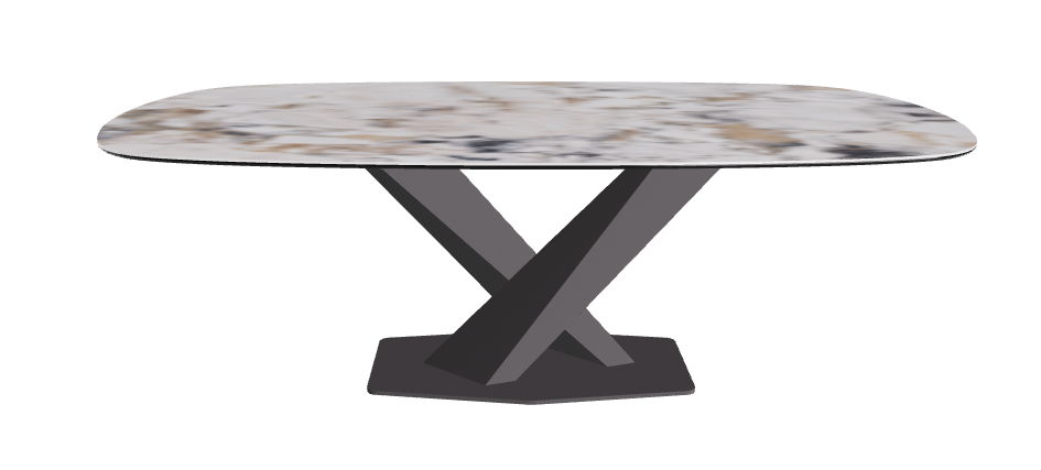 Cattelan Italia Stratos Keramik Biscuit Shaped Dining Table – 200x120x75h