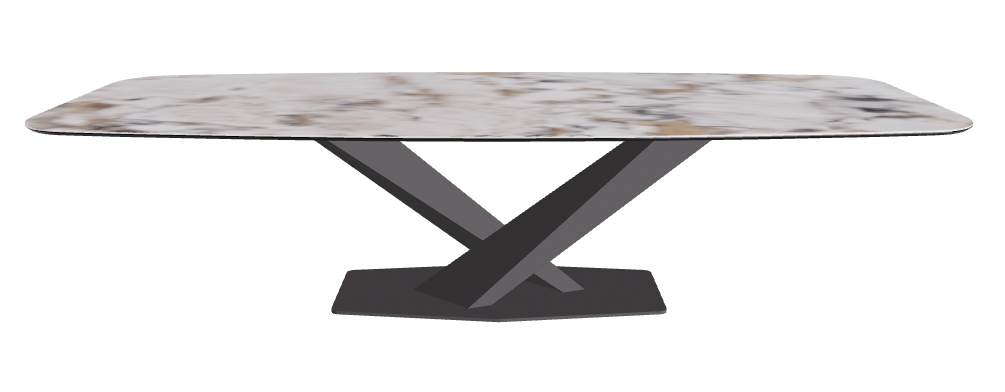 Cattelan Italia Stratos Keramik Barrel-Shaped Dining Table – 300x120x75h