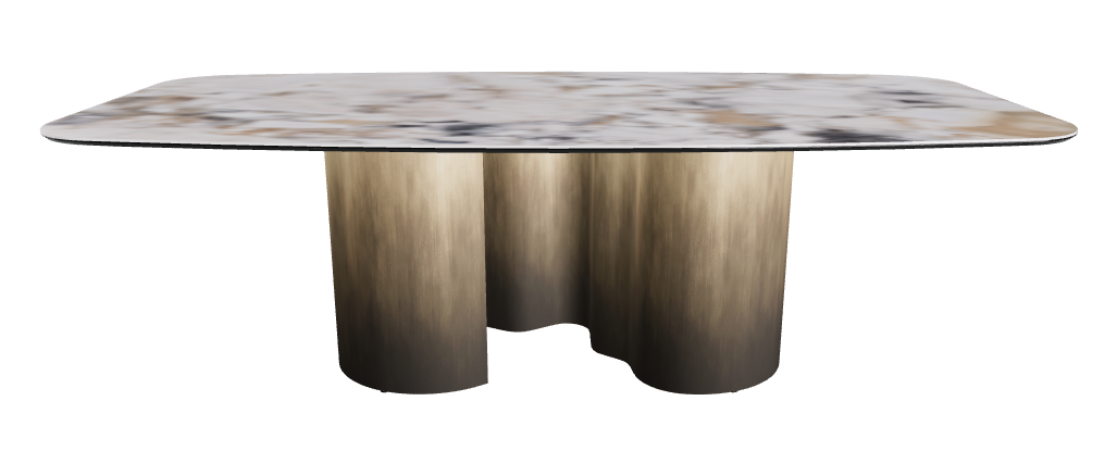 240x120x74h Barrel Shaped_Makalu_Oxy Brass