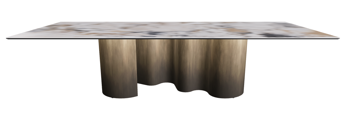 300x120x74h Rectangle Shaped_Makalu_Oxy Brass