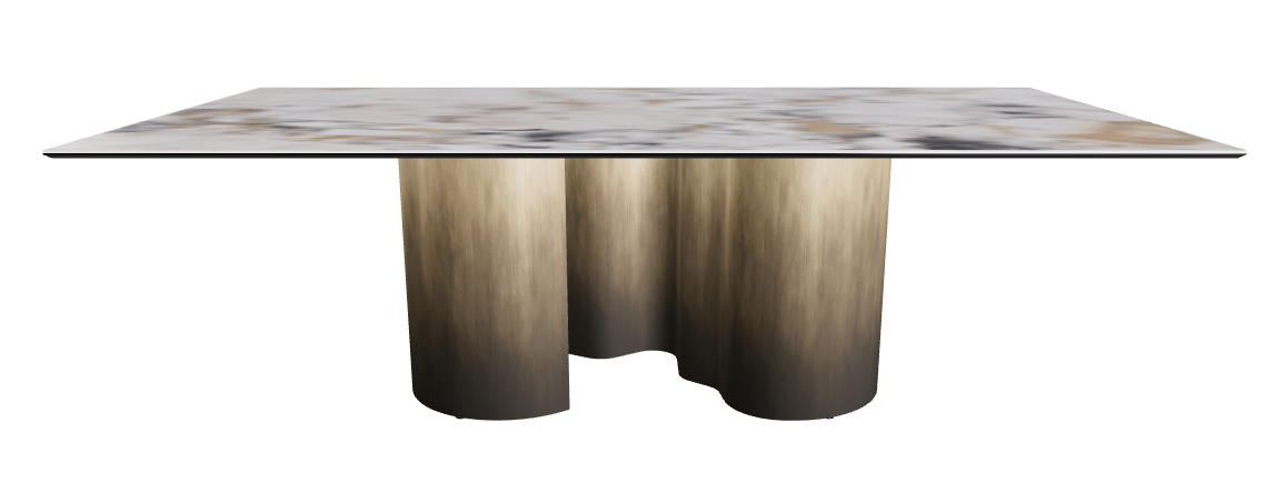 240x120x74h Rectangle Shaped_Makalu_Oxy Brass