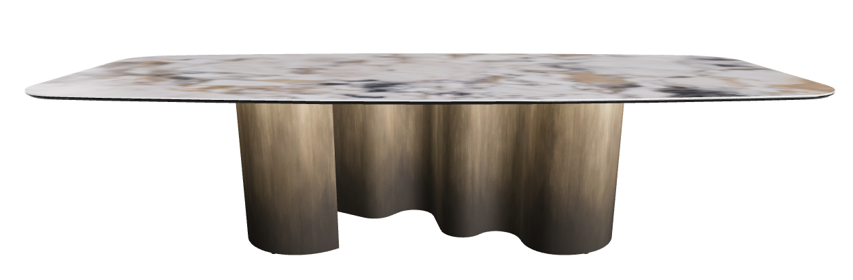 300x120x74h Barrel Shaped_Makalu_Oxy Brass