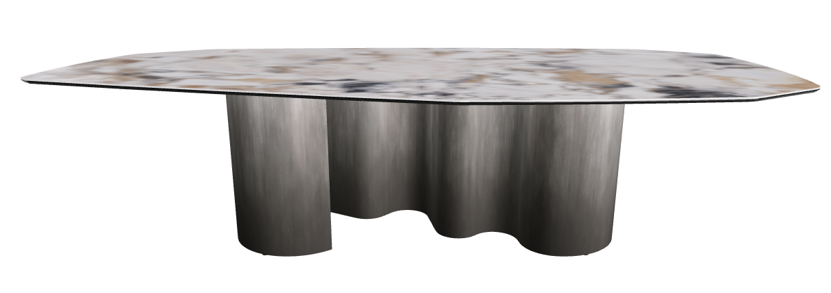 300x130x74h Polygon Shaped_Makalu_Oxy Grey