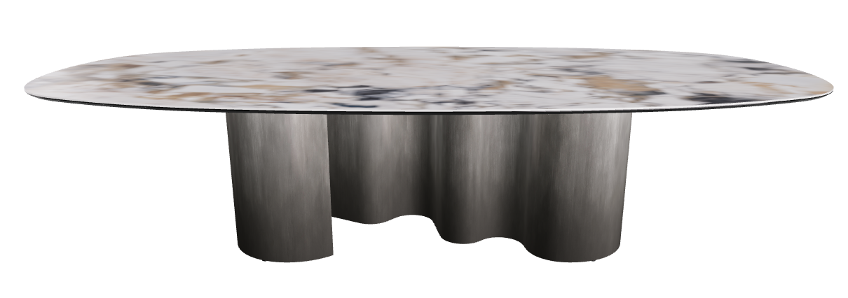 300x150x74h Biscuit Shaped_Makalu_Oxy Grey