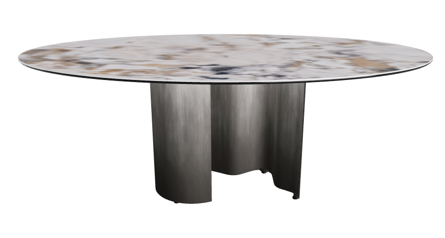 200x120x74h Oval Shaped_Makalu_Oxy Grey