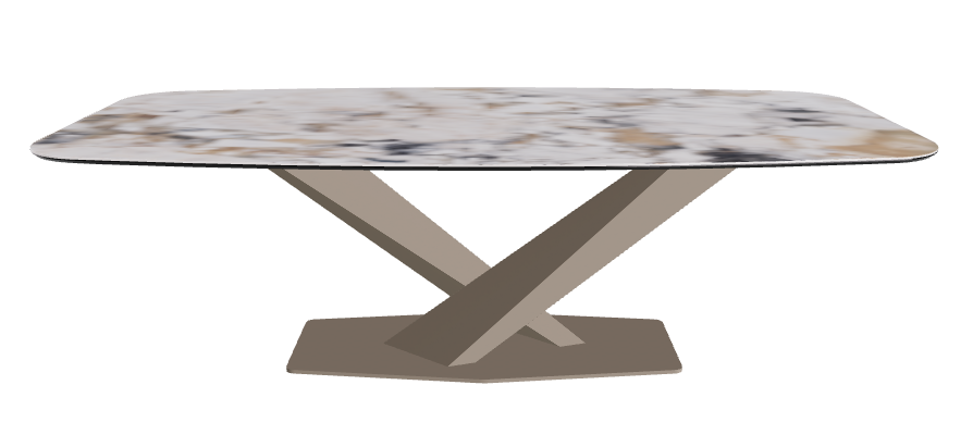 Cattelan Italia Stratos Keramik Barrel-Shaped Dining Table – 240x120x75h