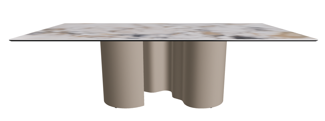 240x120x74h Rectangle Shaped_Makalu_Titanium Embossed