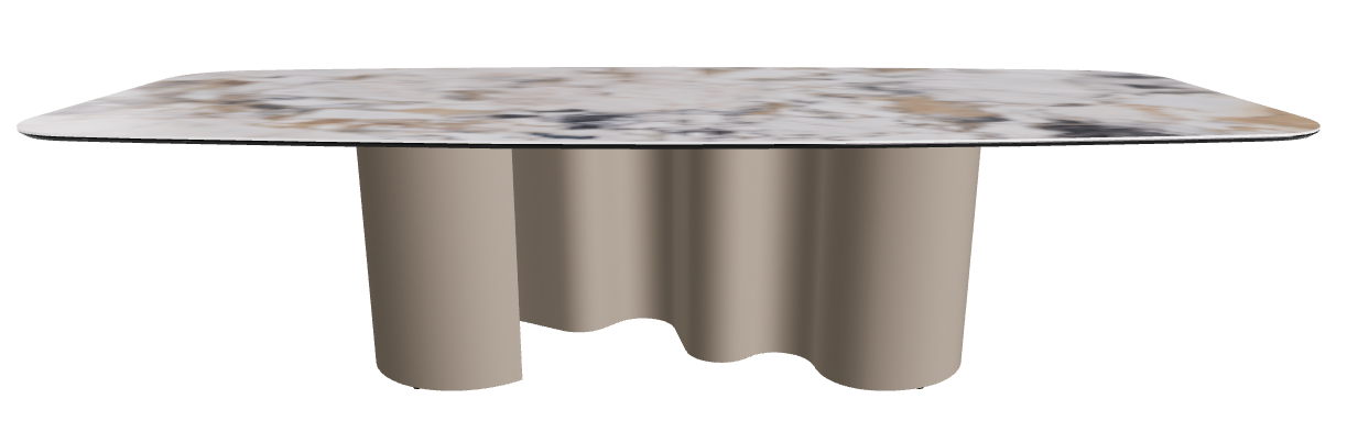 300x120x74h Barrel Shaped_Makalu_Titanium Embossed