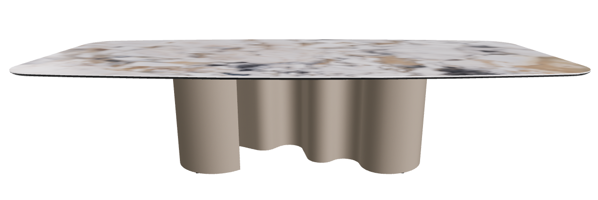 320x138x74h Barrel Shaped_Makalu_Titanium Embossed