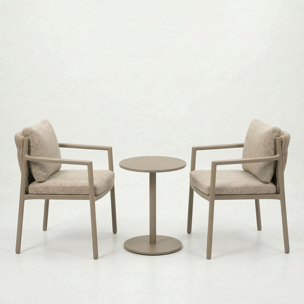 4 Seasons Outdoor Solenza 2 Seat 60cm Round Ceramic Bistro Table