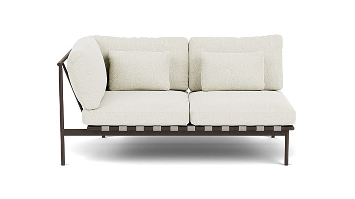 Barlow Tyrie Around Deep Seating Double Lounge Sofa with Aluminium Left Arm