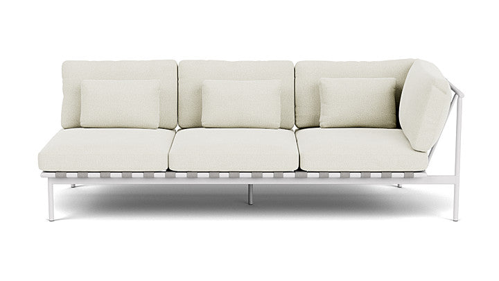 Barlow Tyrie Around Deep Seating Triple Lounge Sofa with Aluminium Right Arm