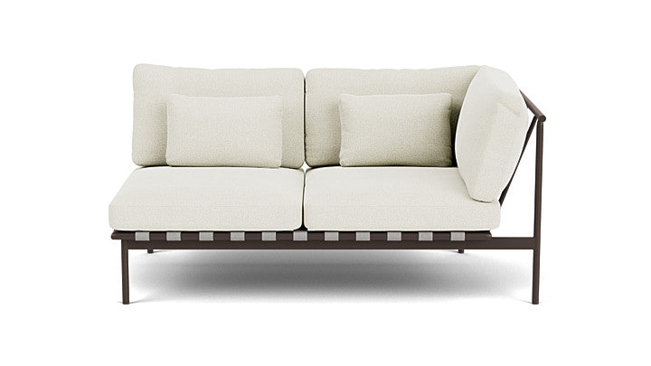 Barlow Tyrie Around Deep Seating Double Lounge Sofa with Aluminium Right Arm