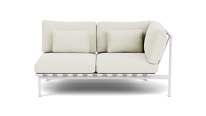 Barlow Tyrie Around Deep Seating Double Lounge Sofa with Aluminium Right Arm