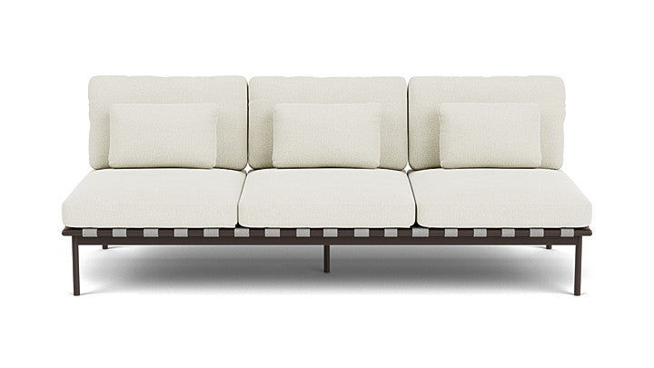 Barlow Tyrie Around Deep Seating Triple Lounge Sofa Without Arms