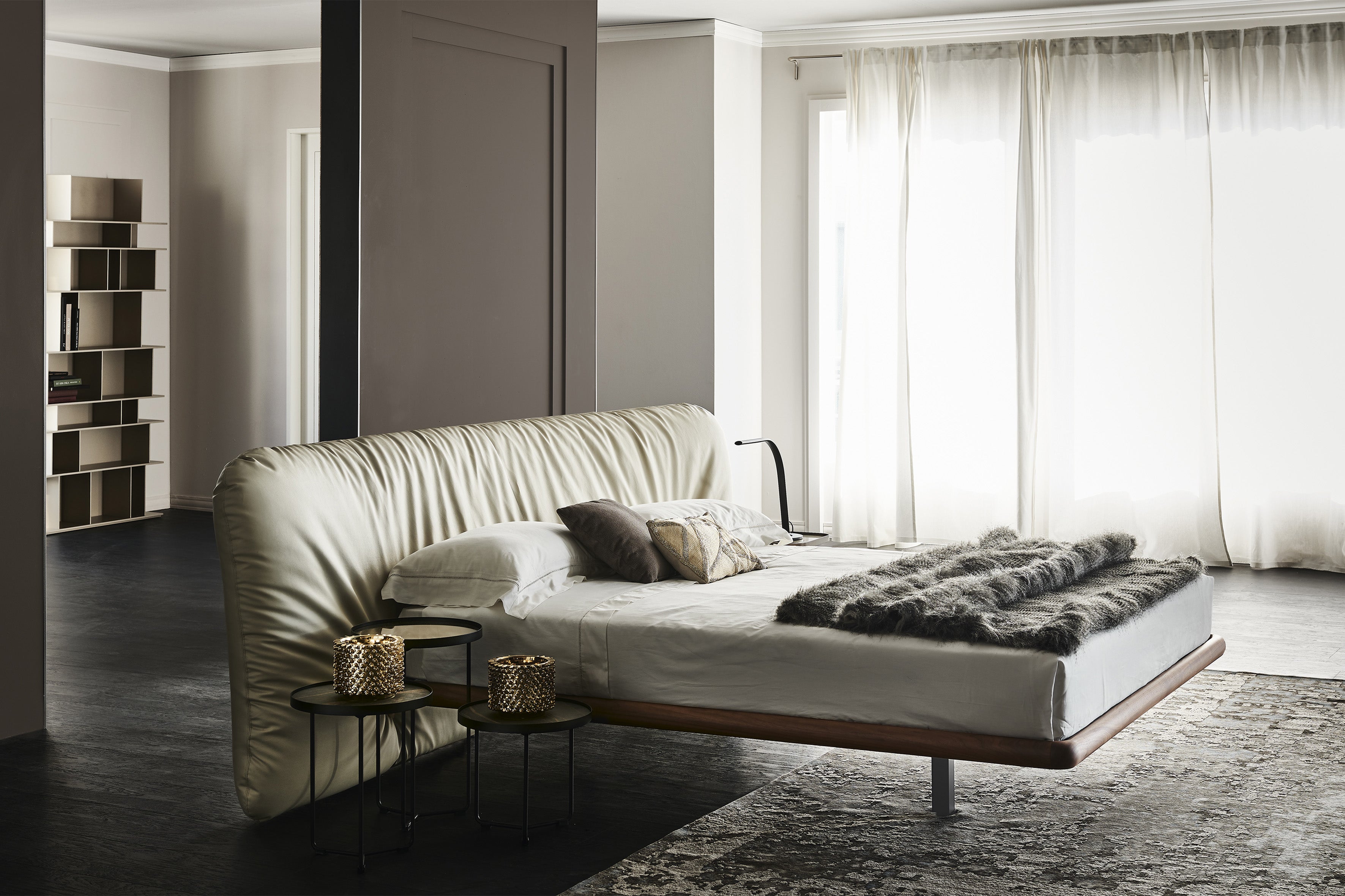 cattelan italia marlon Bed with Wood Frame