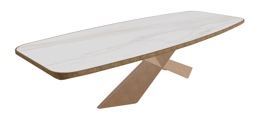 Matt Golden Calacatta_Brushed Bronze_Brushed Bronze