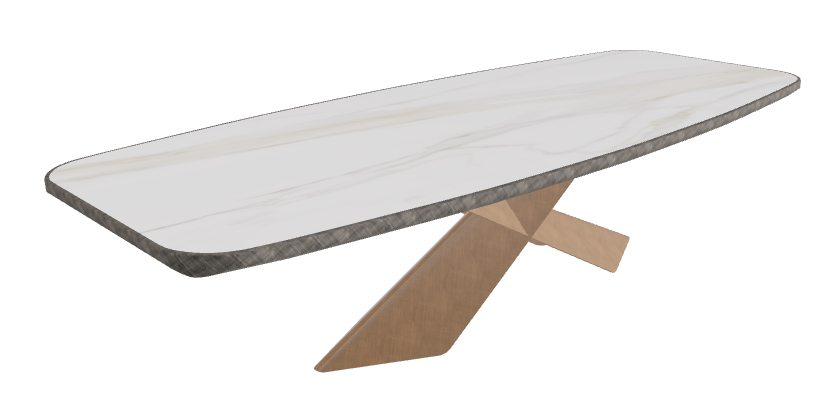 Matt Golden Calacatta_Brushed Bronze_Brushed Grey