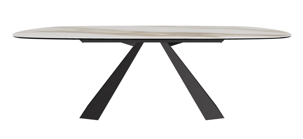 Cattelan Italia Eliot Keramik Biscuit Shaped Dining Table – 220x120x73h