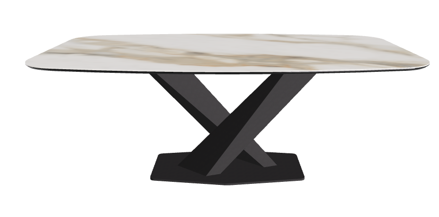 Cattelan Italia Stratos Keramik Barrel Shaped Dining Table – 200x120x75h