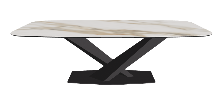 Cattelan Italia Stratos Keramik Barrel-Shaped Dining Table – 240x120x75h
