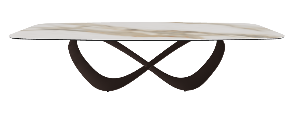 300x120x75h Barrel Shaped_Matt Borghini Calacatta_Bronze Embossed