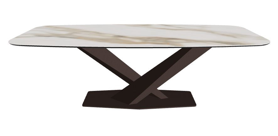Cattelan Italia Stratos Keramik Barrel-Shaped Dining Table – 240x120x75h