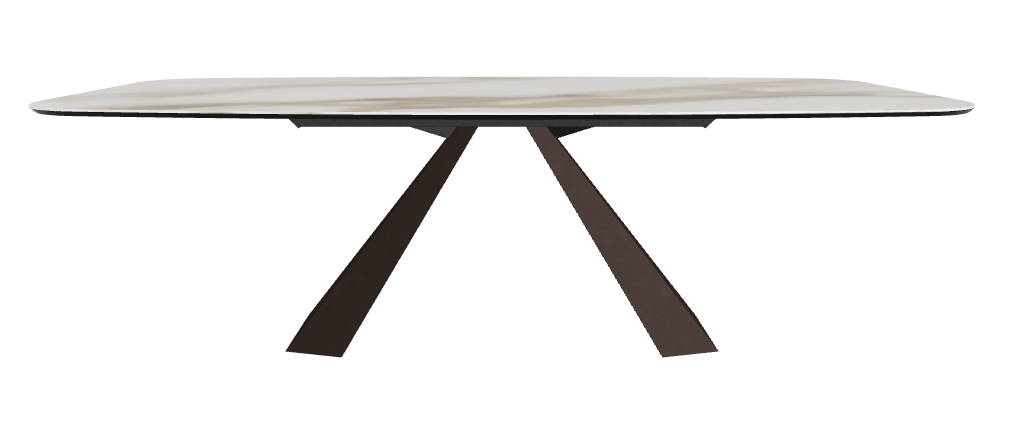 240x120x73h Barrel Shaped_Matt Borghini Calacatta_Bronze Embossed