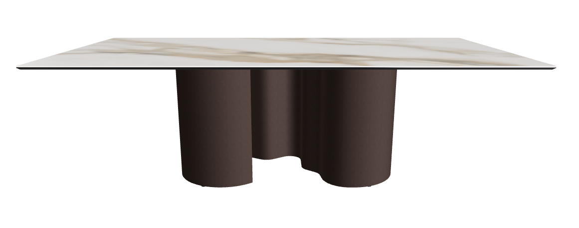 240x120x74h Rectangle Shaped_Matt Borghini Calacatta_Bronze Embossed