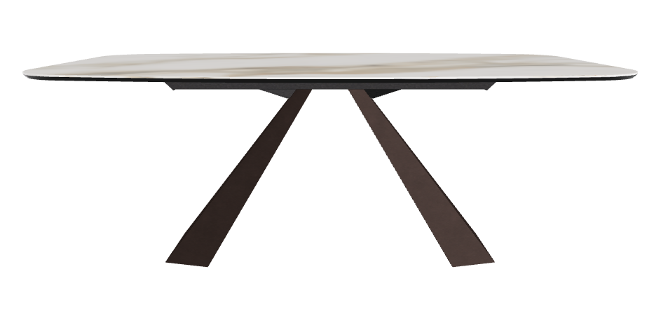 200x120x73h Barrel Shaped_Matt Borghini Calacatta_Bronze Embossed