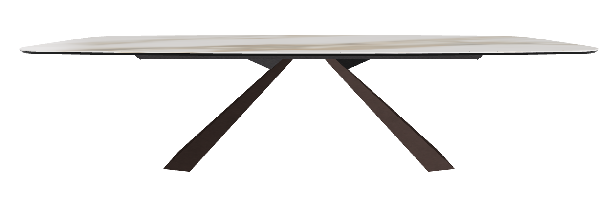 300x120x73h Barrel Shaped_Matt Borghini Calacatta_Bronze Embossed