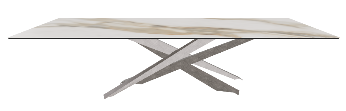 300x120x74.5h Rectangle Shaped_Matt Borghini Calacatta_Brushed Grey