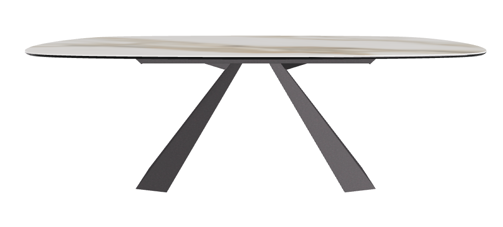 Cattelan Italia Eliot Keramik Biscuit Shaped Dining Table – 220x120x73h