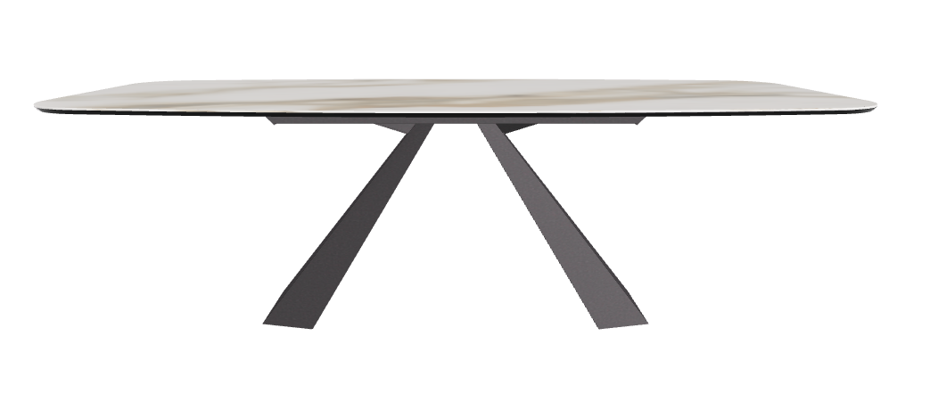 240x120x73h Barrel Shaped_Matt Borghini Calacatta_Graphite Embossed