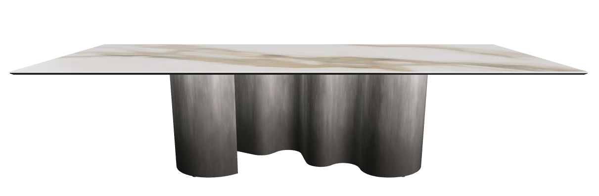 300x120x74h Rectangle Shaped_Matt Borghini Calacatta_Oxy Grey