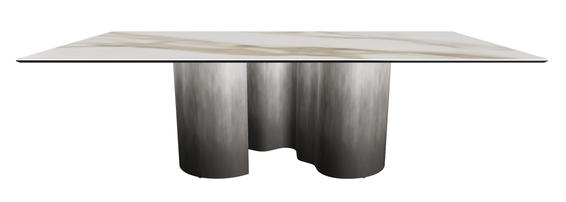 240x120x74h Rectangle Shaped_Matt Borghini Calacatta_Oxy Grey