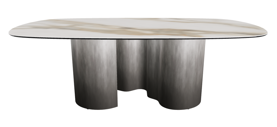 220x120x74h Biscuit Shaped_Matt Borghini Calacatta_Oxy Grey