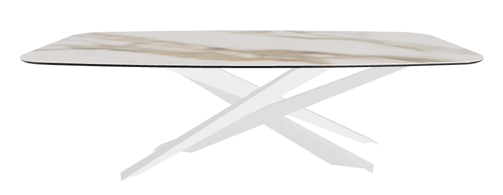 240x120x74.5h Barrel Shaped_Matt Borghini Calacatta_Pearl Embossed