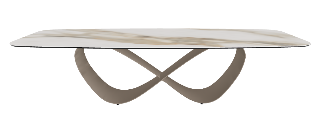 300x120x75h Barrel Shaped_Matt Borghini Calacatta_Titanium Embossed