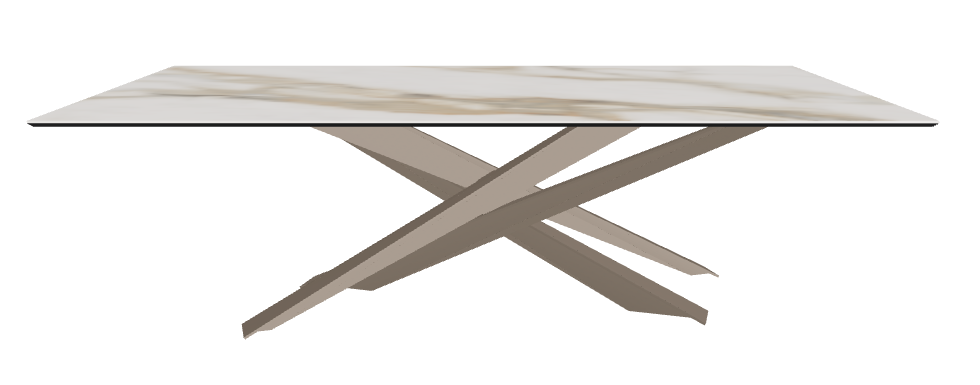 240x120x74.5h Rectangle Shaped_Matt Borghini Calacatta_Titanium Embossed