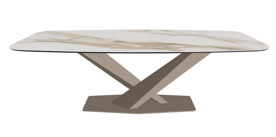 Cattelan Italia Stratos Keramik Barrel-Shaped Dining Table – 240x120x75h