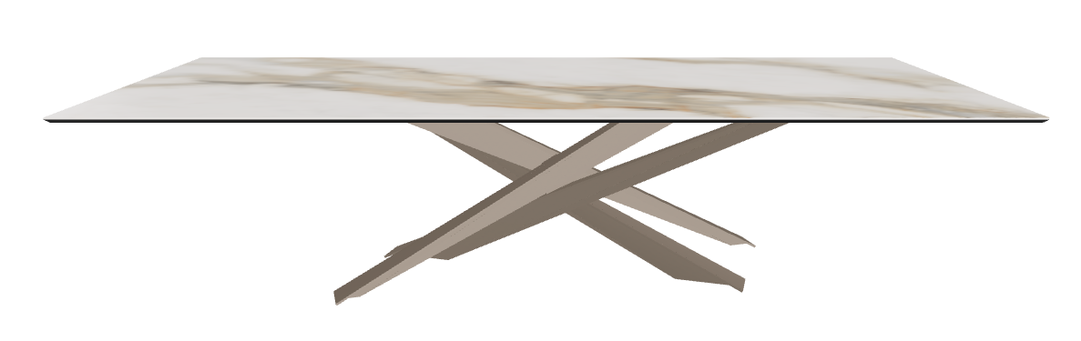 300x120x74.5h Rectangle Shaped_Matt Borghini Calacatta_Titanium Embossed