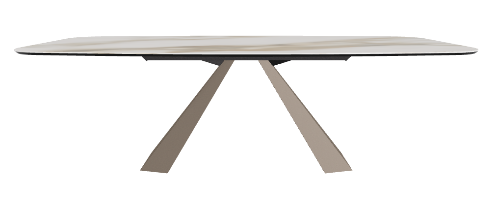 240x120x73h Barrel Shaped_Matt Borghini Calacatta_Titanium Embossed