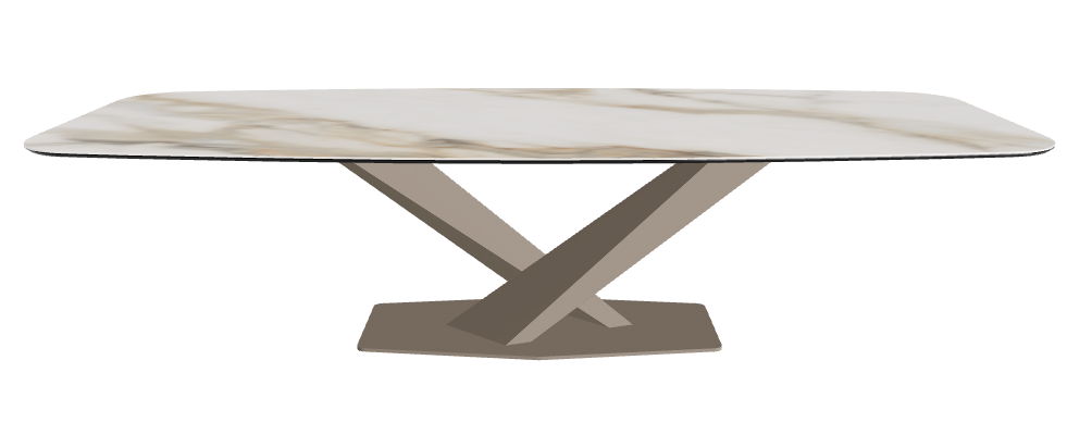 Cattelan Italia Stratos Keramik Barrel-Shaped Dining Table – 300x120x75h