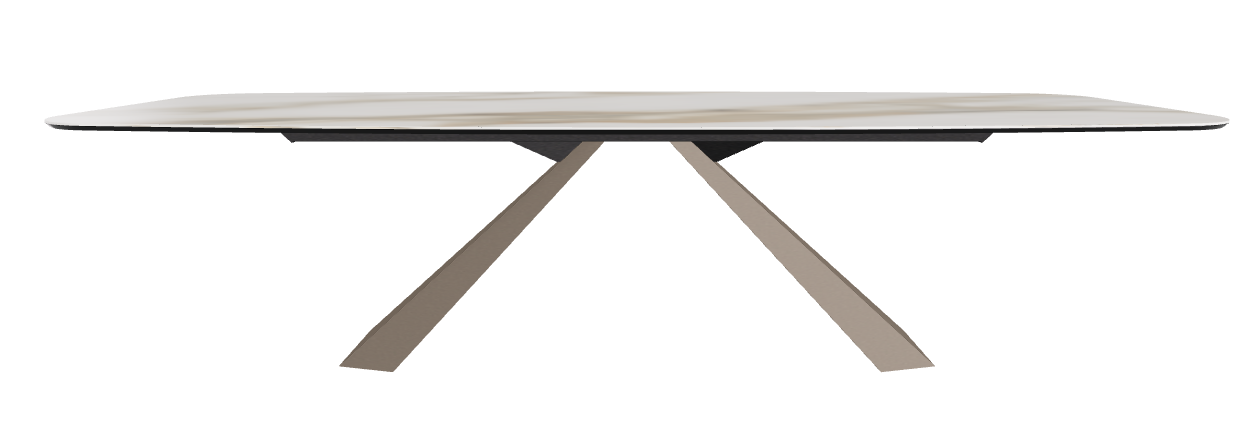 300x120x73h Barrel Shaped_Matt Borghini Calacatta_Titanium Embossed